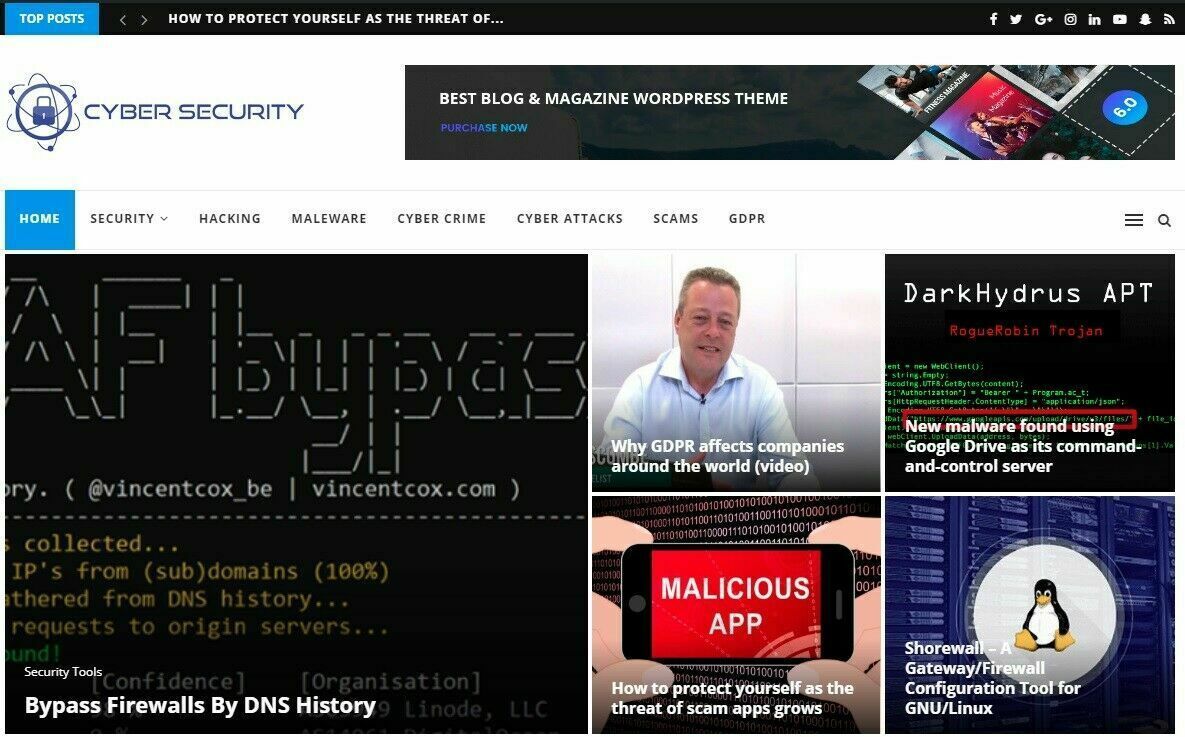 Hacking &amp; Cyber Security News Wordpress Website - Automated Profitable Site - $18.20