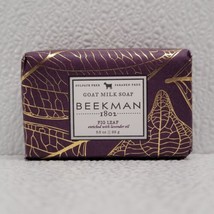 Beekman 1802 Fig Leaf Lavender Oil Palm Size Bar Soap 3.5oz Goat Milk - NEW - £7.80 GBP