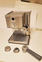 Breville Cafe Roma Espresso Machine Brushed Stainless Steel Coffee ESP8XL Works! - £57.59 GBP