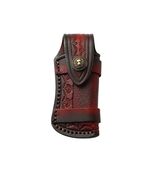 Straight Leather Folding Knife Sheath Universal Edge Guard Outdoor Campi... - $14.95 CAD