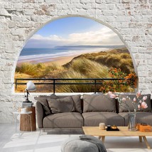 Tiptophomedecor Peel and Stick Beach Wallpaper Wall Mural - Hidden Beach - Remov - £47.25 GBP+