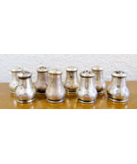 Four Antique Wallace 71 Sterling Silver Personal Salt and Pepper Shaker ... - €85,16 EUR