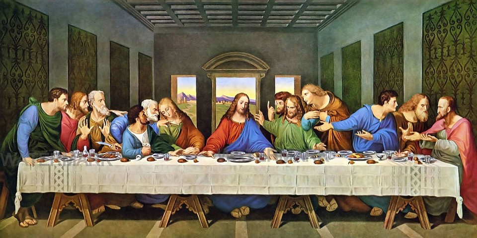 The Last Supper Leonardo da Vinci Jesus Christ Panoramic HD Photo Print ... - $8.41