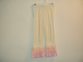 NEW Gymboree Baby Sara Infant Girl&#39;s 24 Mos Pants / Leggings Cream, Pink... - $13.51