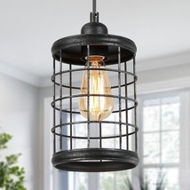 Optimant Lighting Cage Pendant Light, Industrial Hanging Lamp Light - £33.35 GBP