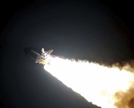 Space Shuttle Endeavour lifts off night launch for STS-123 mission Photo Print - £7.08 GBP