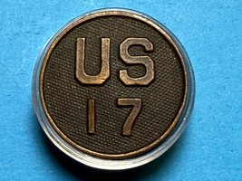 CIRCA 1910-1937, U.S. 17th REGIMENT, COLLAR DISK, TYPE I, ENLISTED, U.S.... - €12,96 EUR