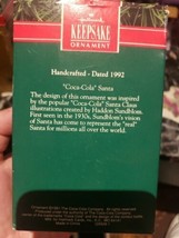 Hallmark Keepsake 1992 PLEASE PAUSE HERE Coca-Cola Santa Christmas Ornament - $15.83
