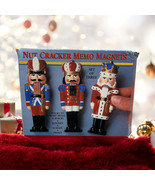 Lot of 3 Vintage Nutcracker Memo Magnets Christmas Decorations Holidays - $11.88