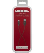 NEW Modal 4ft Braided RED 8-Pin USB Charge &amp; Sync Cable iPhone X/XS/8/7/... - £9.57 GBP