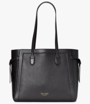 Kate Spade Knott Large Tote Black Leather Bag Purse PXR00451 NWT $298 Re... - $148.48