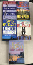 Lot of 5 David Baldacci Hardcover Absolute Power A Minute To Midnight Hell&#39;s Cor - £18.59 GBP