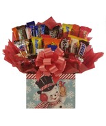 Christmas Vintage Snowman Chocolate Candy Bouquet gift box - £47.80 GBP