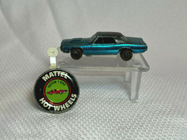 Vtg 1967 Mattel Hot Wheels Redline Ford Custom T-Bird  W/ Button Pin Car... - £111.86 GBP