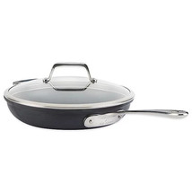 All-Clad B1 Hard Anodized Nonstick 12-Inch Fry Pan with helper Handle and Lid - £58.81 GBP