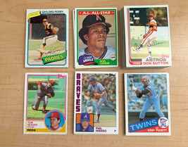 1980-85 TOPPS HOF &amp; STAR PLAYER BASEBALL CARDS SET OF 55 CONDITIONS VARY - £15.25 GBP