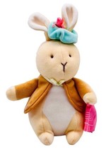 Eden My First Benjamin Bunny Plush Rabbit Beatrix Potter Handkerchief Green Hat - £11.07 GBP