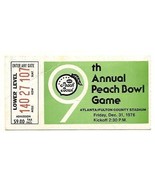 1976 Peach Bowl ticket stub Kentucky Wildcats North Carolina Tar Heels - £262.17 GBP