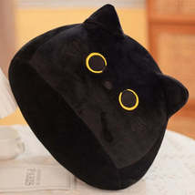 Kawaii Black Cat 20cm Plush Doll High Quality Plump Animal Kitten Stuffed Soft G - £3.66 GBP