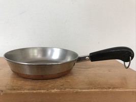 Vtg Revere Ware Copper Clad Stainless Steel 7&quot; Frying Pan Small Skillet ... - £19.97 GBP