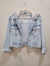 Free People Women’s Hooded Denim Jacket Light Wash Size Medium M  We The... - €40,36 EUR