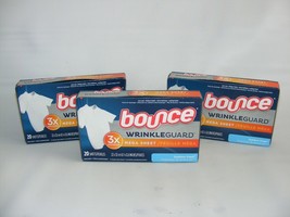 Bounce Wrinkle Guard MEGA Dryer Sheets Outdoor Fresh 60 Count Lot 3 Boxe... - $20.53
