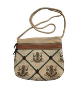 Frog Lady Bug Tapestry Cross Body PURSE Maine Bag Embroidered - £21.44 GBP