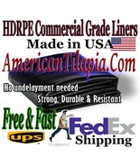 Pond Liner 10x20 Flexible,Strong,HDRPE 30/40 Waterproof,Fish Koi Pond & Gardens. - $2,604.56 MXN