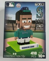 Robinson Cano MLB BRXLZ Seattle Mariners 3D Player Puzzle Construction T... - $9.99