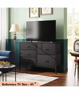Black 5 Drawer Tall Dresser Storage Tower: Efficient Bedroom Organizer - $105.54 CAD