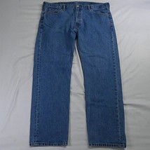 Levi&#39;s 42 x 32 505 Regular Straight Medium Wash Denim Mens Jeans - £18.37 GBP