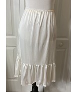 Vintage White Half Slip Sz M Exclusive of Ornamentation Prairie Style 26... - $20.88