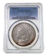 1898-O Silver Morgan Dollar Graded by PCGS as MS-64 - $282.49 CAD