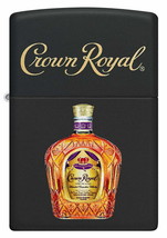 Zippo Lighter - Crown Royal Deluxe Bottle Black Matte - 49820 - £24.50 GBP