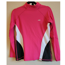 Reebok RBK Play Dry Colorblock Pullover - Pink, Black, White - Women&#39;s Large - £19.54 GBP