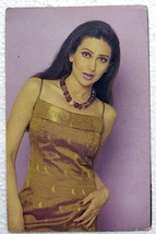 Tarjeta postal original antigua rara del actor de Bollywood Karisma Kapoor - $15.01