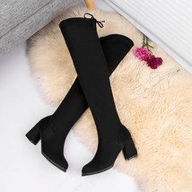 Women Casual Over the Knee boots shoes Winter women Female Round Toe Platform hi - £30.20 GBP