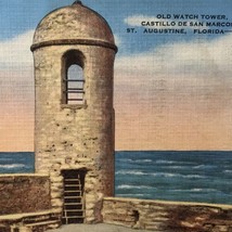 Florida Vintage Postcard Old Watch Tower Castillo De San Marcos St. Augustine - £7.84 GBP