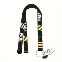 PILOT Detachable Lanyard ✩ CAPTAIN or FIRST OFFICER Crew Airline ID Badg... - $9.99