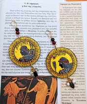 Wooden painted earrings inspired by Ancient Greek Mythology. Greek Goddesses - $48.51