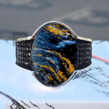 Natural Pietersite Ring, 925 Sterling Silver, Statement Ring, Mens Signet Ring, - £85.53 GBP