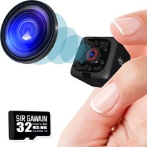 Upgraded Mini Spy Camera 1080P 32Gb Sd Card - Hidden Camera, Hidden Spy Cam. - £36.63 GBP