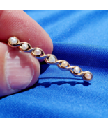 Vintage Pearl Art Deco Pin Victorian Solid 10k Gold Antique Flapper era ... - $316.35