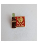 Vintage Coca-Cola Bottle Seoul 1988 Olympic Lapel Hat Pin - £9.47 GBP