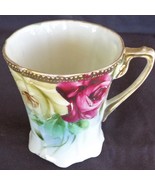 Beautiful Antique Bone China Demitasse Teacup – Hand-Painted Floral Desi... - £9.46 GBP