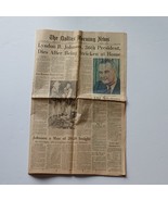 Dallas Morning News January 23, 1973 Lyndon B Johnson 36th President Dies - $9.99