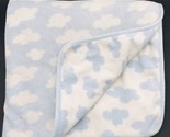 Just Born Cloud Baby Blanket Reversible Blue White - $21.99