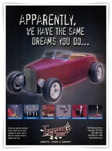 Lokar Auto Accessories 1932 Ford Roadster Vintage 2000 Full Page Magazine Ad - $9.70
