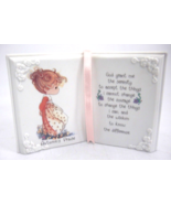 Precious Moments Autumn&#39;s Praise Serenity Prayer Porcelain Figural Open ... - £14.95 GBP