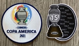 Suarez Uruguay 2021 CONMEBOL Copa America 15 Times Champions Winners Patch Set - £13.90 GBP